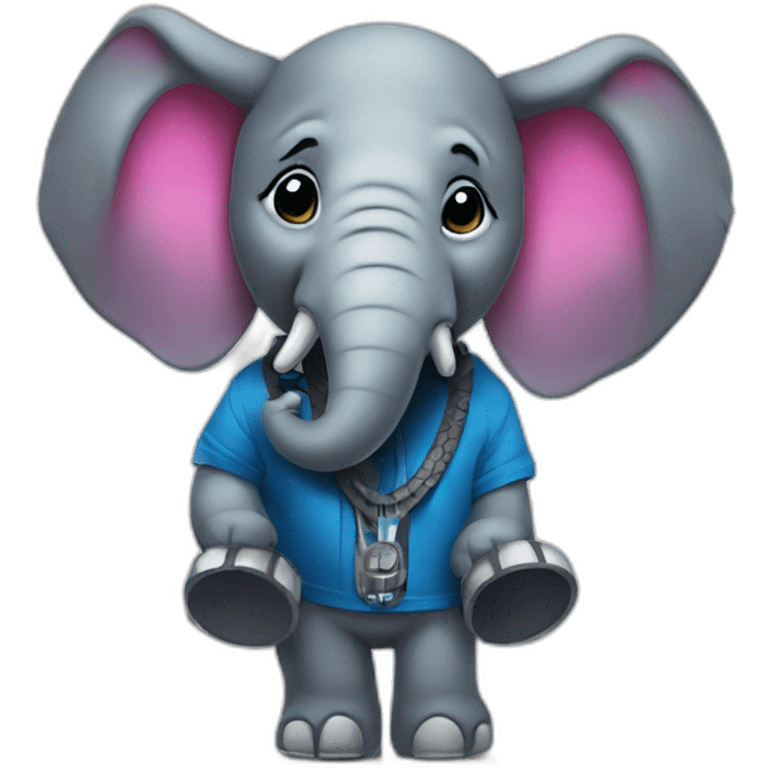 Dj Elephant  emoji