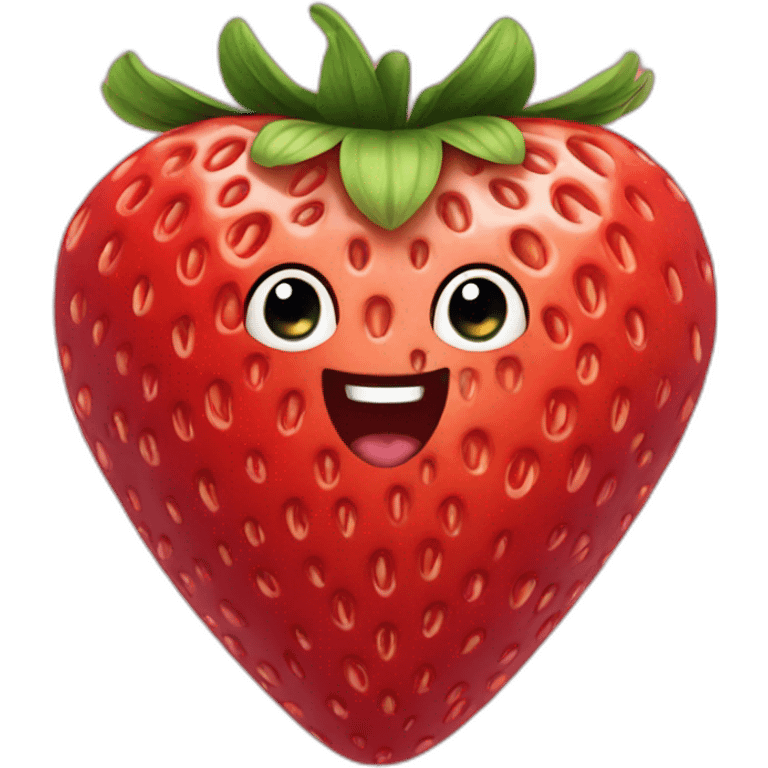 heart shaped strawberry  emoji