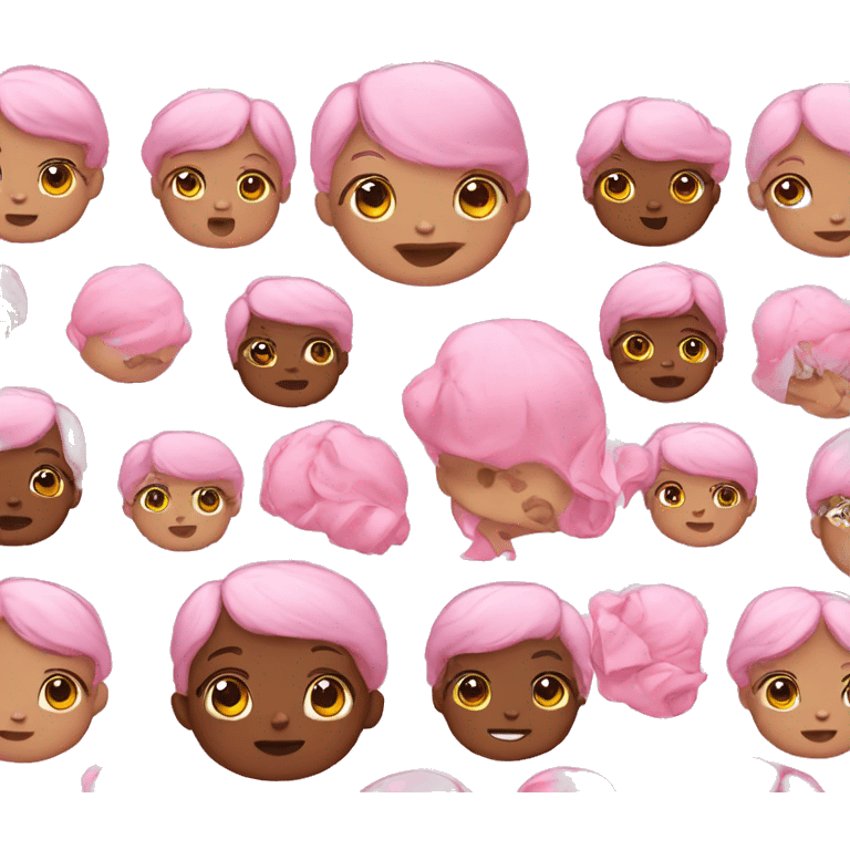 Baby pink themed emojis emoji