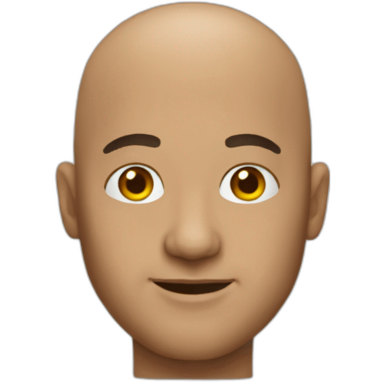 bald man designer emoji