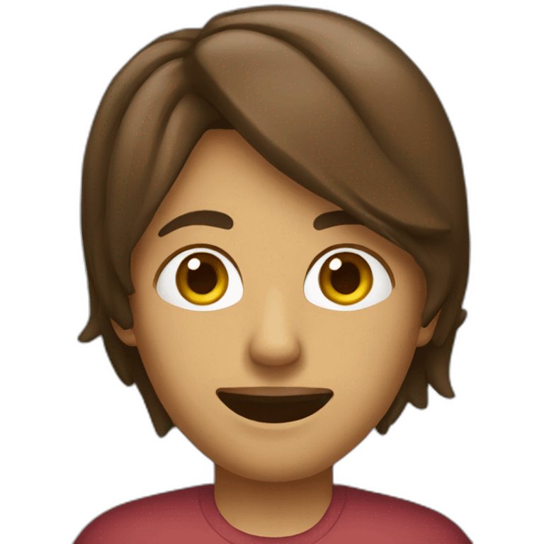 jalapeno with short brown hair emoji