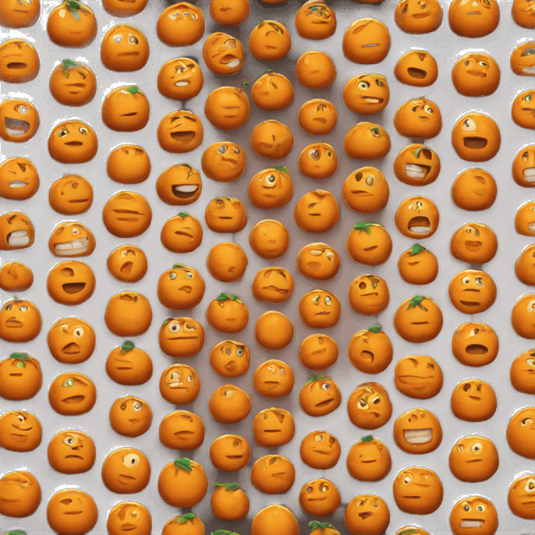 3D Orange  emoji