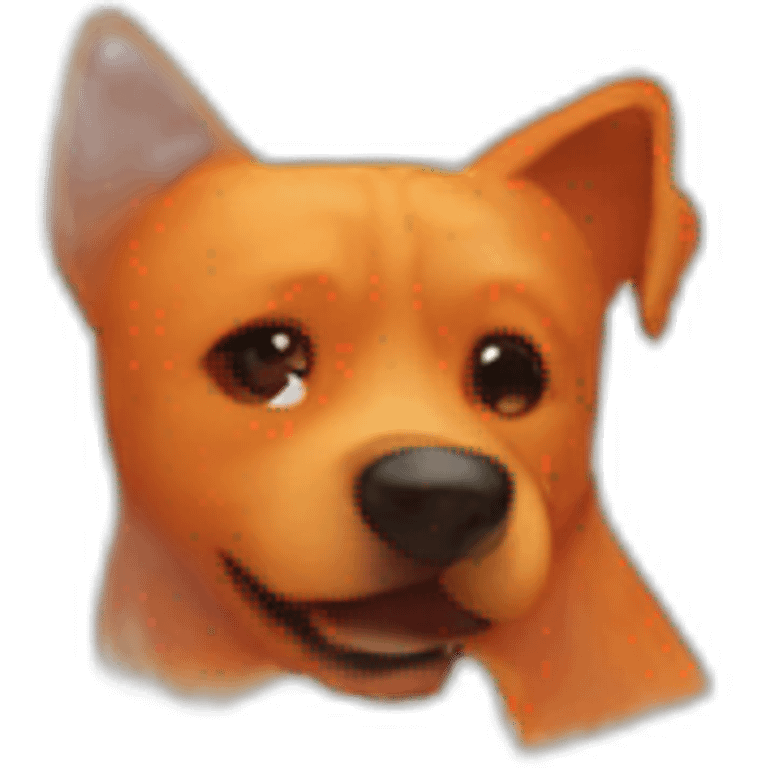 orange dog emoji