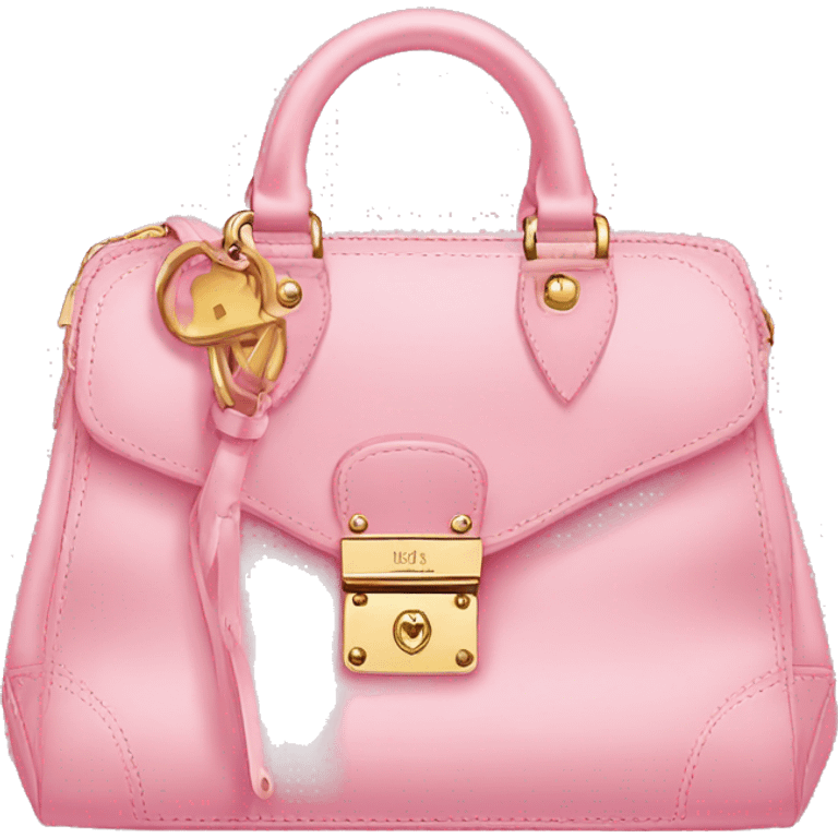 Fancy LV purse pink  emoji