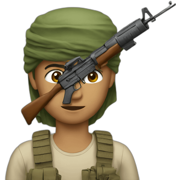 Yemen fighter emoji