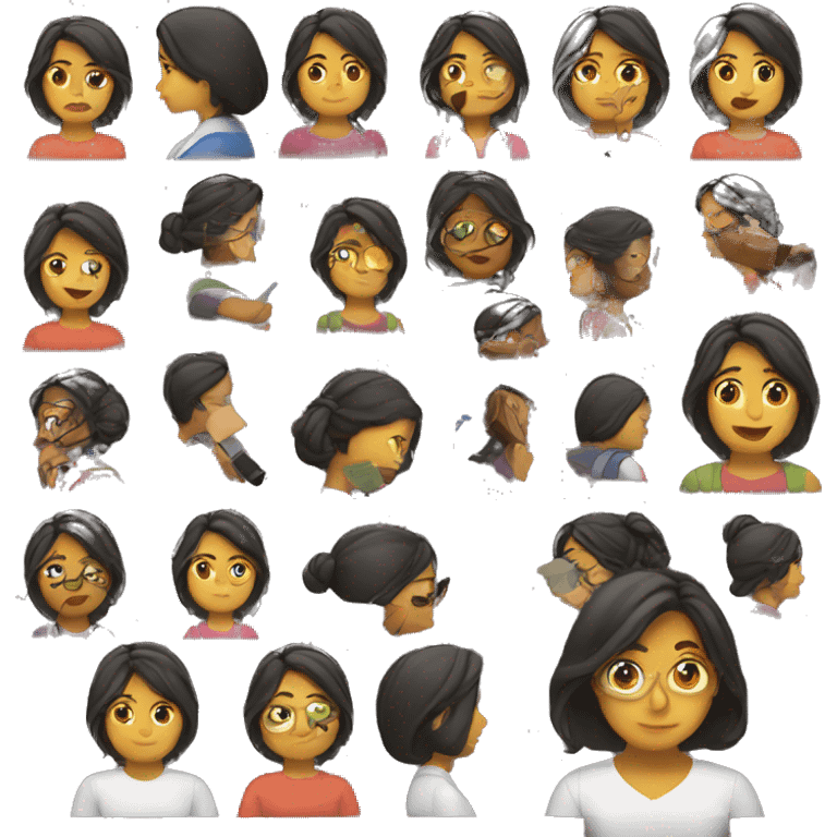 latina woman coding emoji