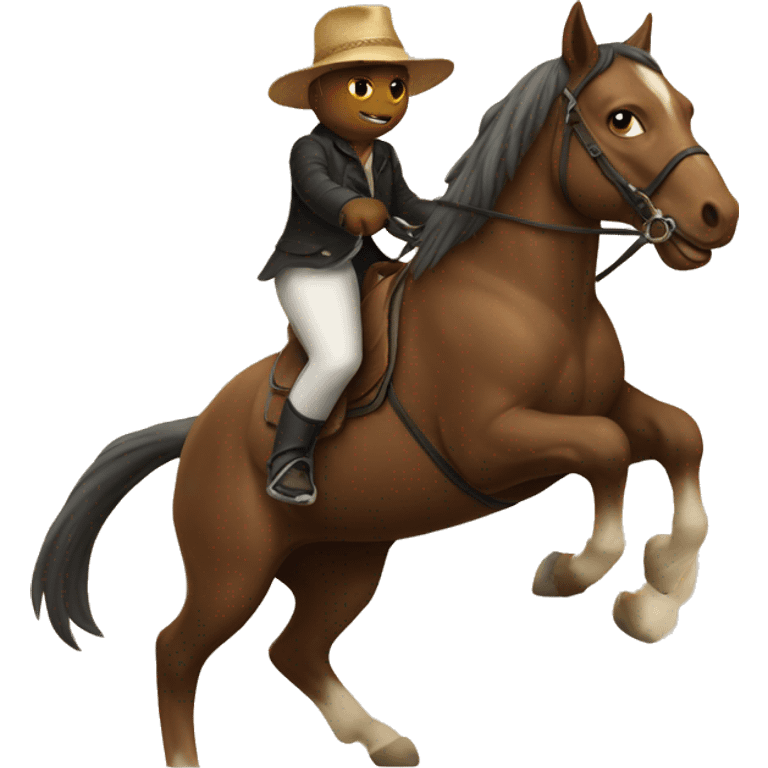 cat riding a horse emoji