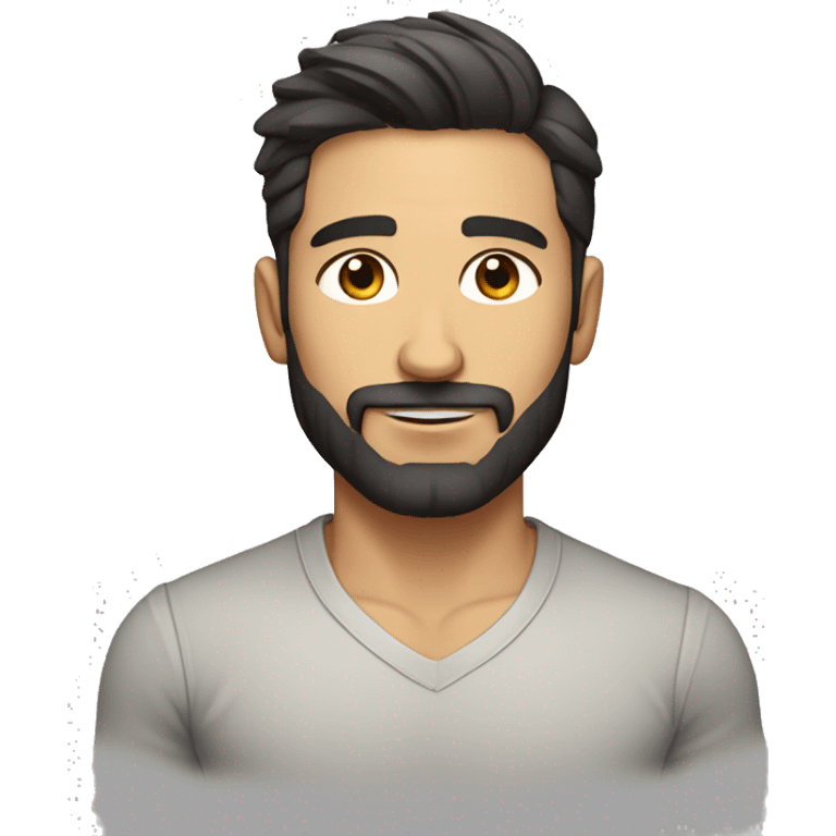 Fit guy with slight turkish genes and a beard with a nice outfit and shorter hair emoji