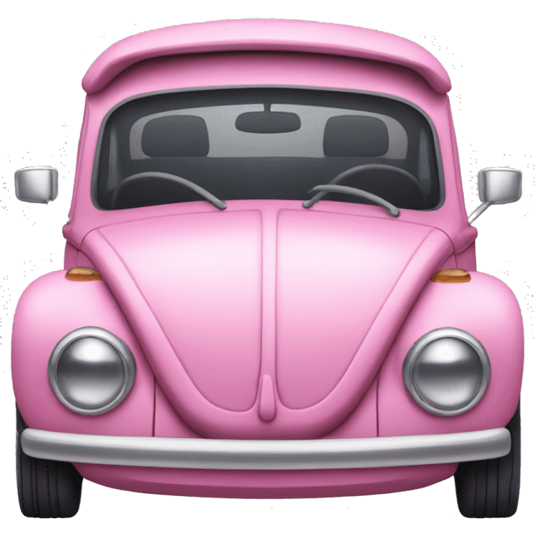 Pink Beatle car emoji