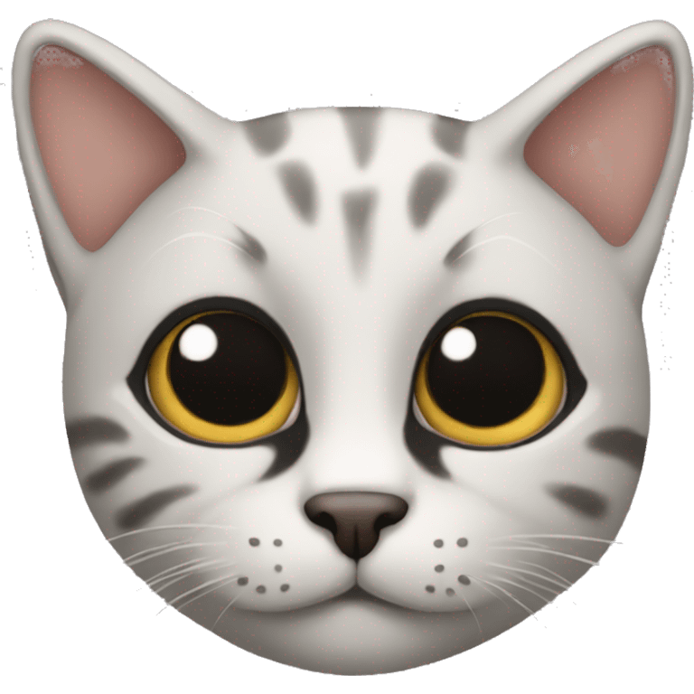 cat with big black nose emoji