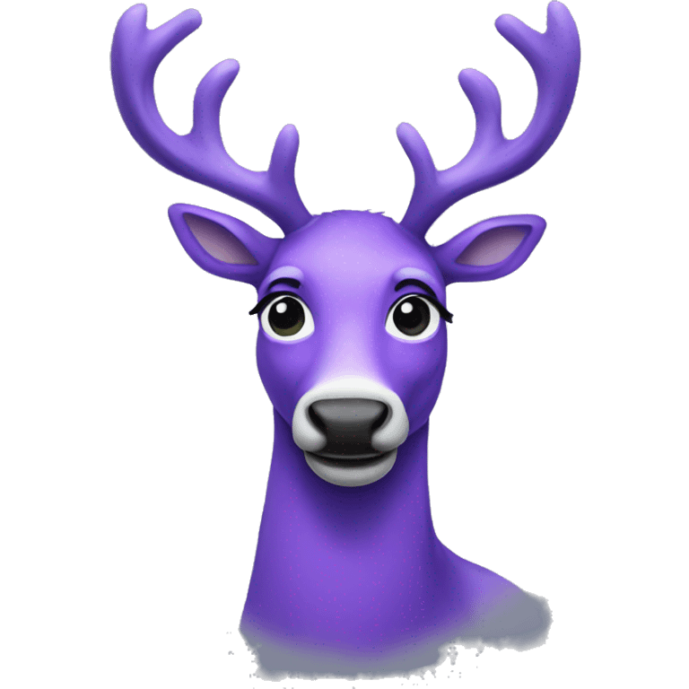 purple reindeer emoji