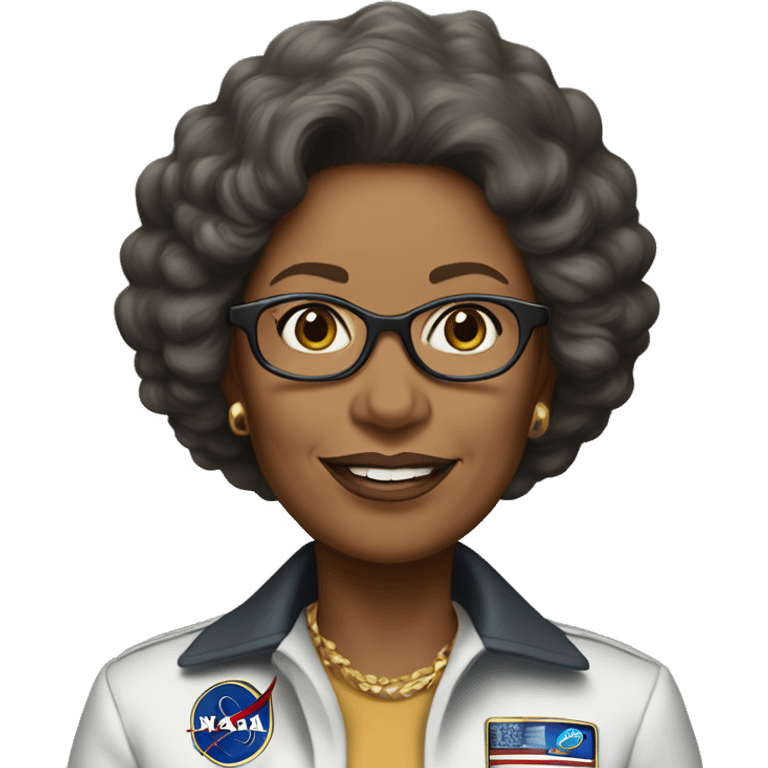 Annie Easley, NASA scientist uniform, no glasses emoji