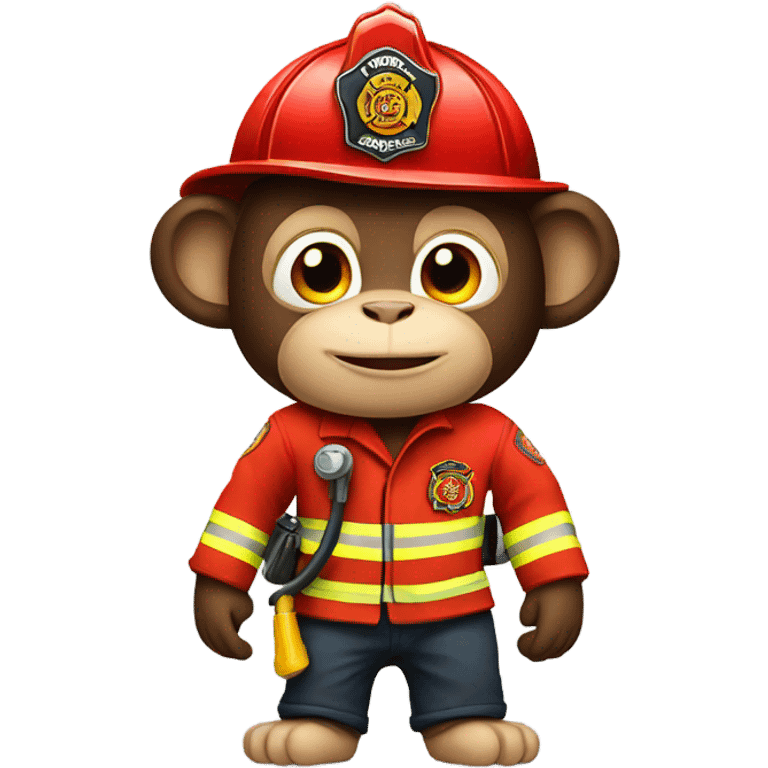 Firefighter Monkey emoji