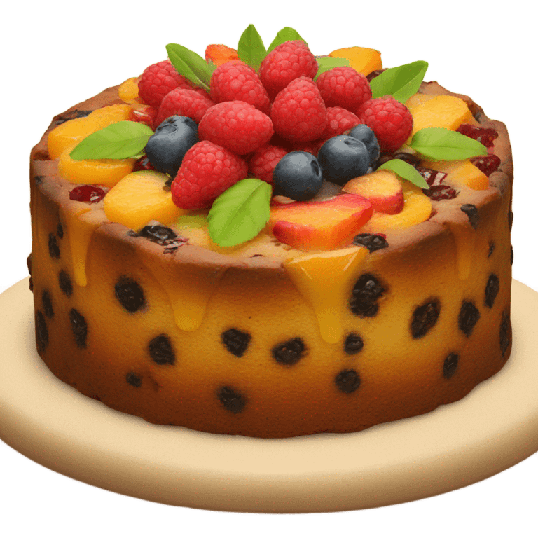 Fruit cake  emoji