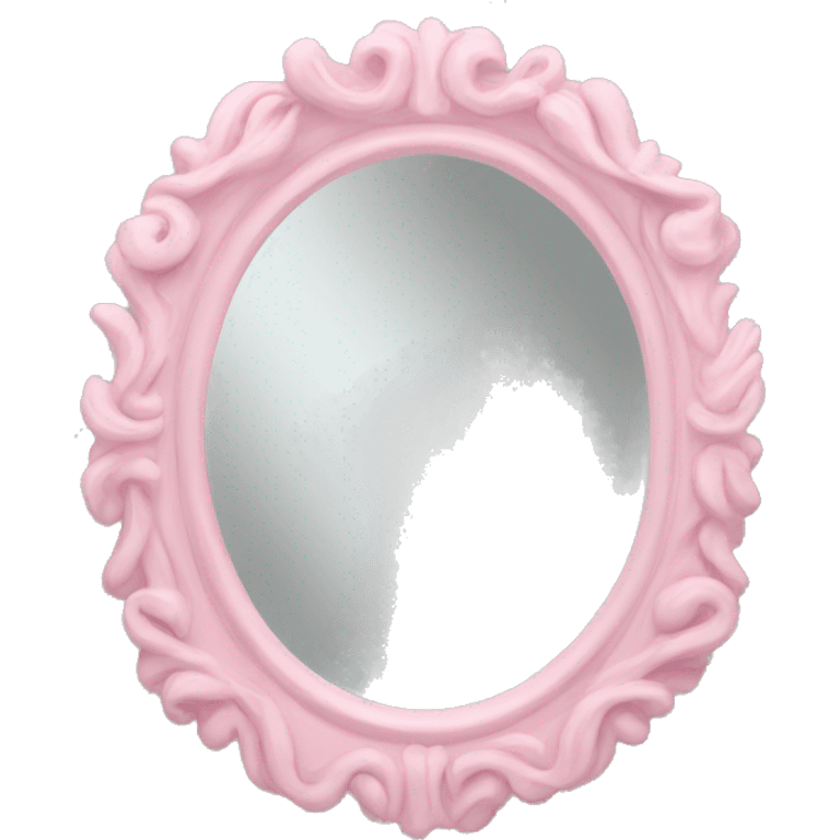 Soft pink mirror emoji