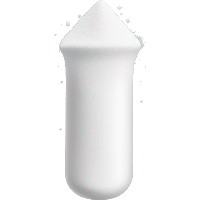 Talcum powder below a nose emoji