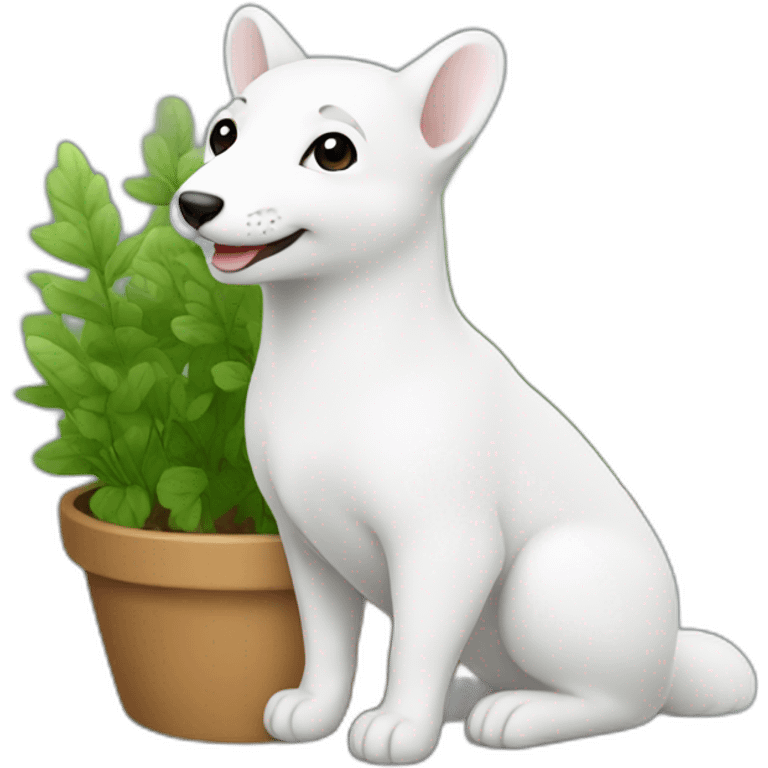 happy gardener white ermine emoji