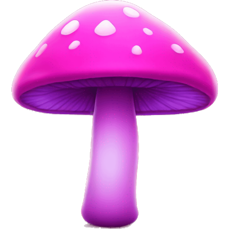 Neon pink mushroom  emoji