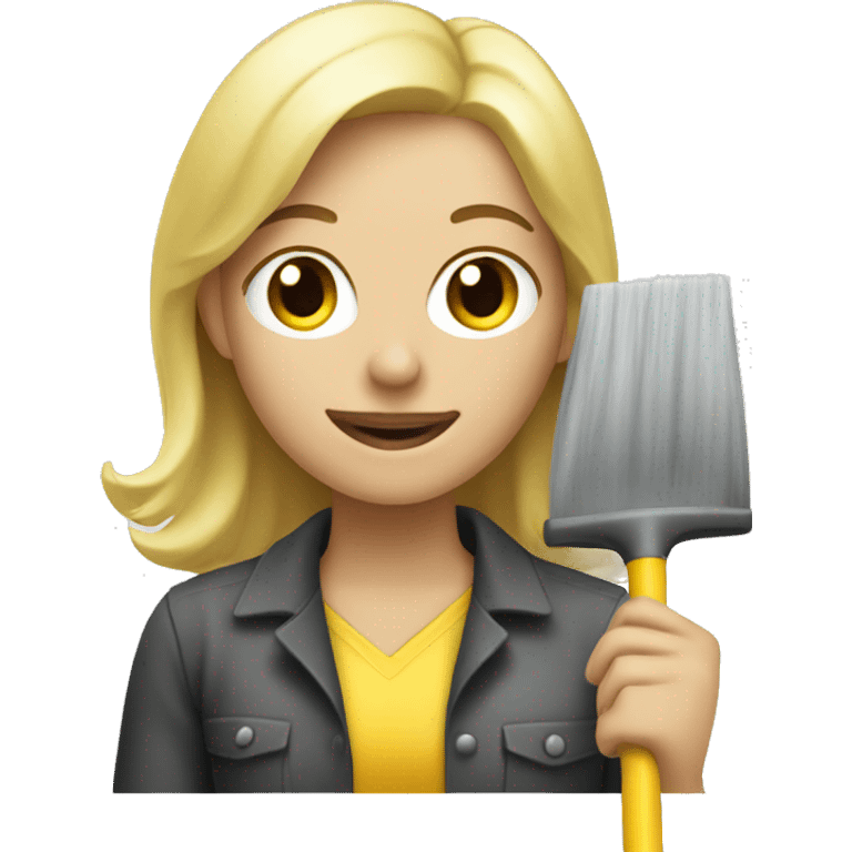 Creator a blond cleaning women emoji