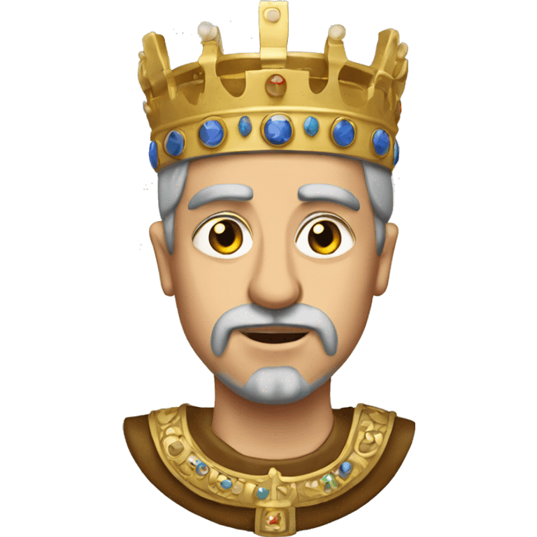 Emperor Justinian with byzantine crown emoji