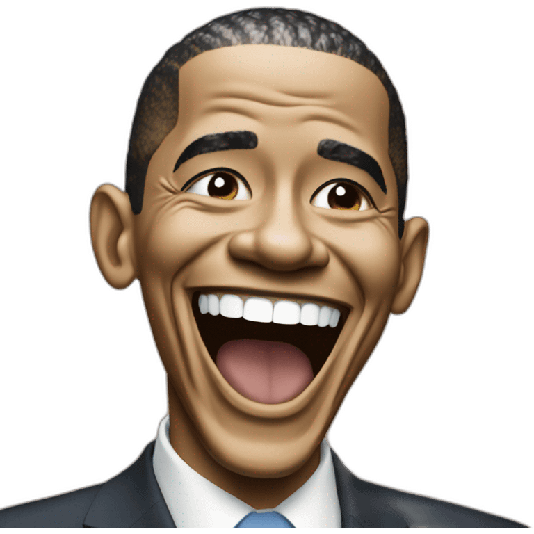 Obama laughing emoji