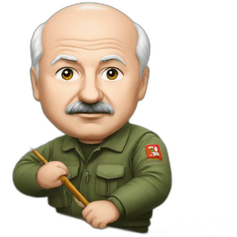 Lukashenko on the fishing  emoji