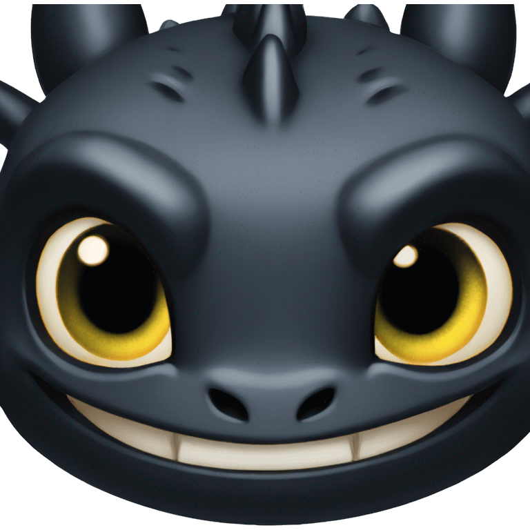 head of toothless from httyd emoji