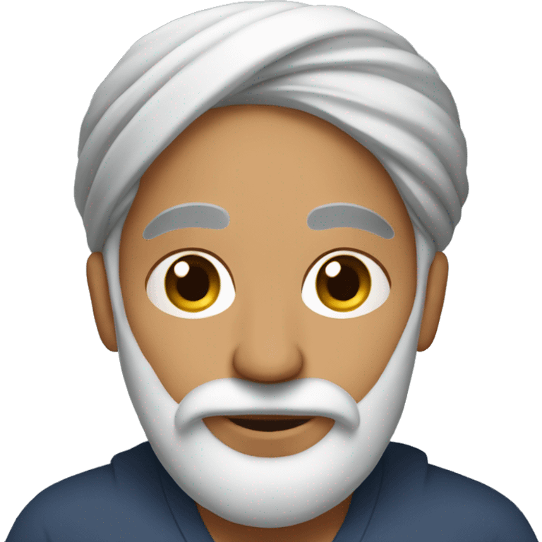 pregnant sikh man with grey hair emoji