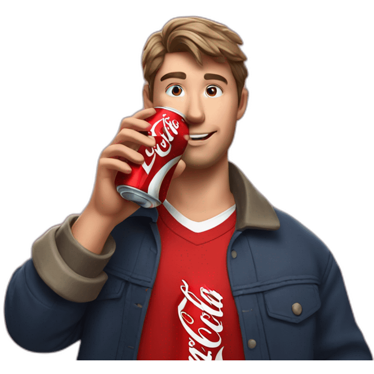 Mr beast drinking coca cola emoji