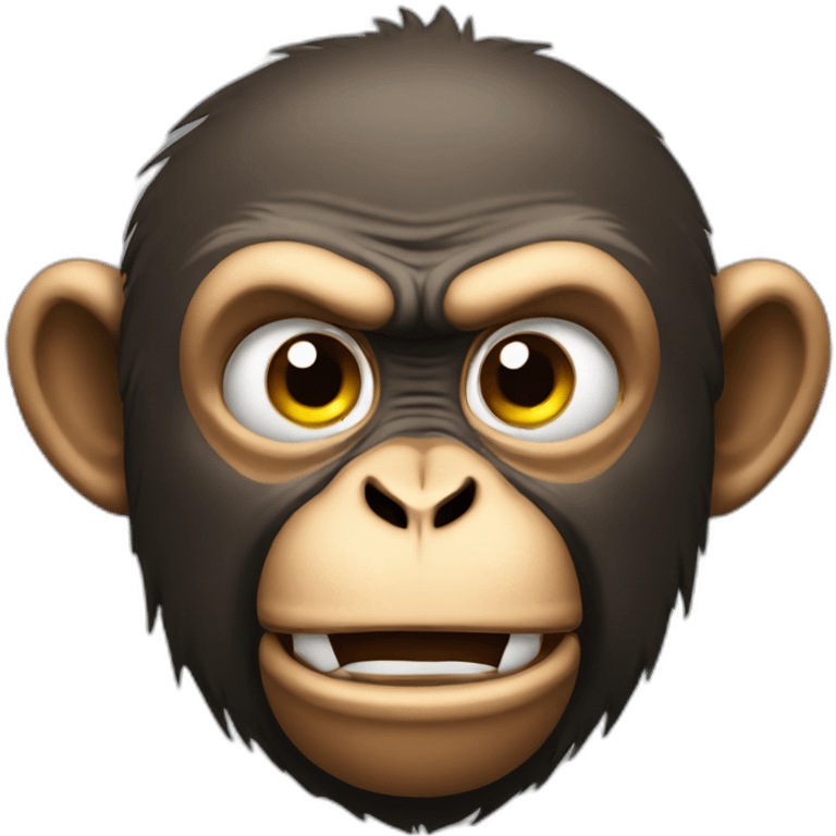 Angry monkey  emoji