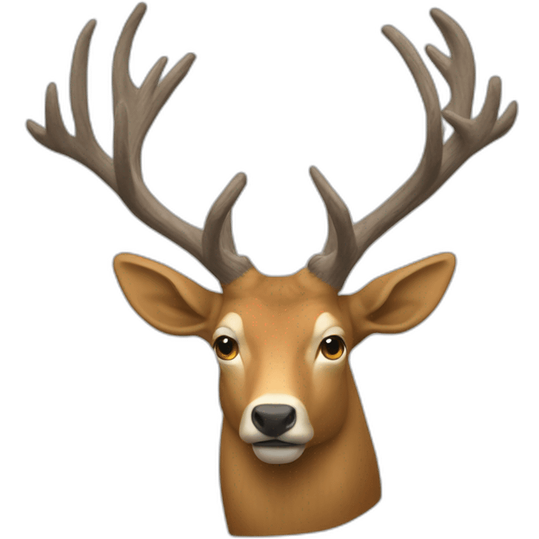 Un cerf sur Donald trumpe emoji