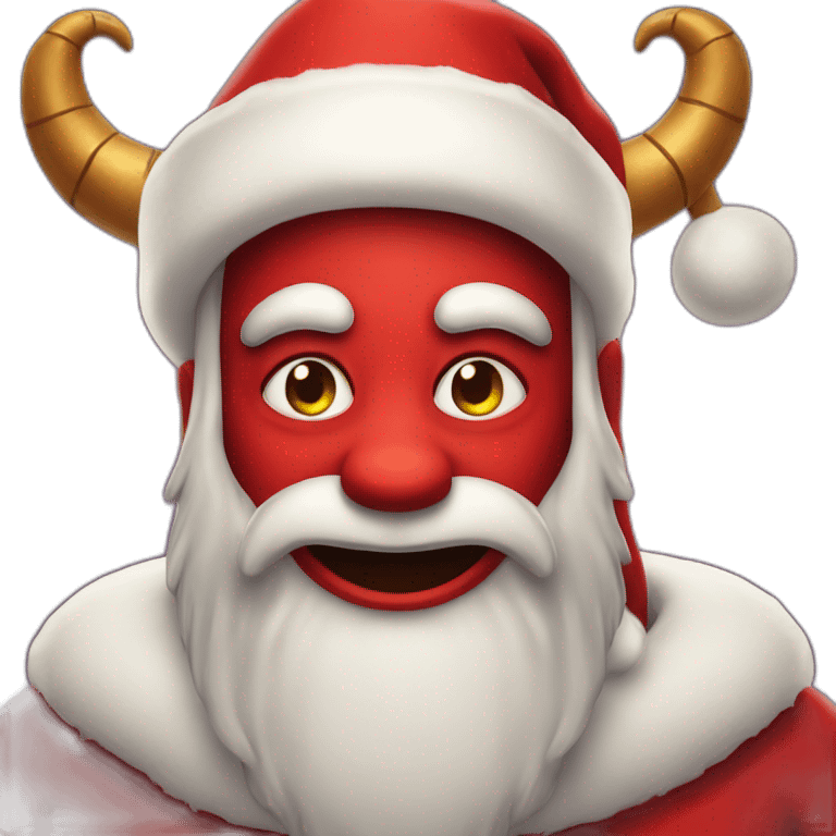 Devil santa emoji