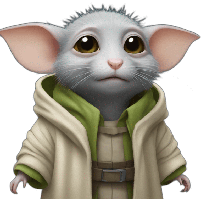 rat in baby Yoda outfit emoji