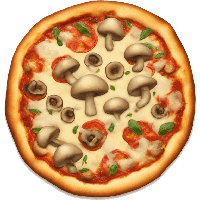 Mushroom pizza emoji