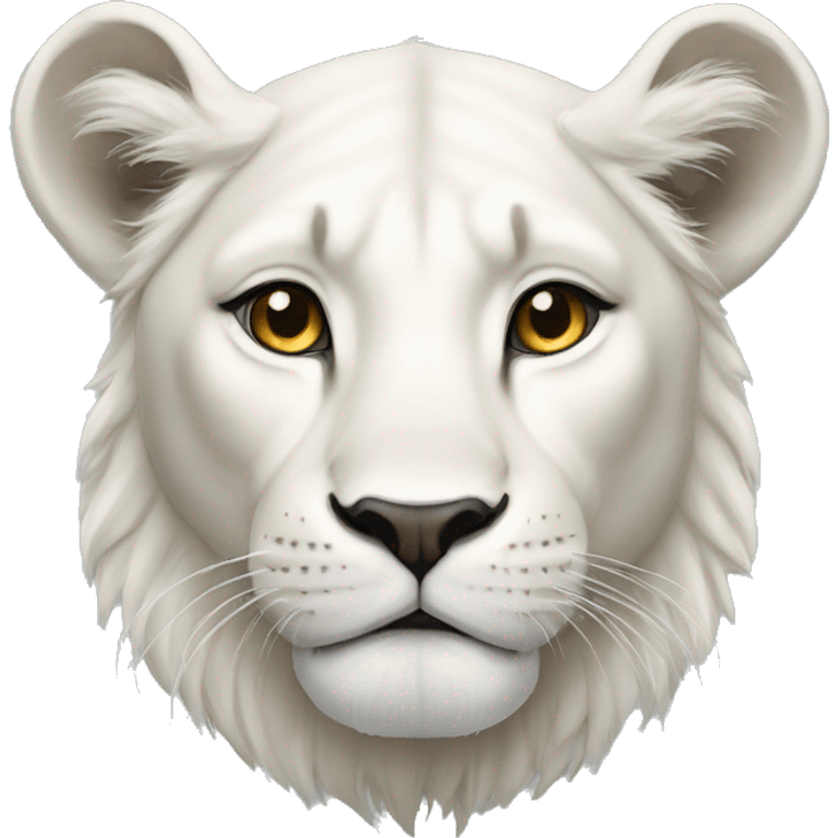 white lioness emoji