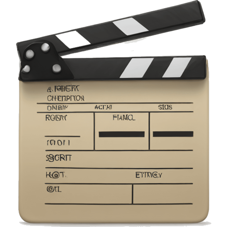 light beige clapperboard  emoji