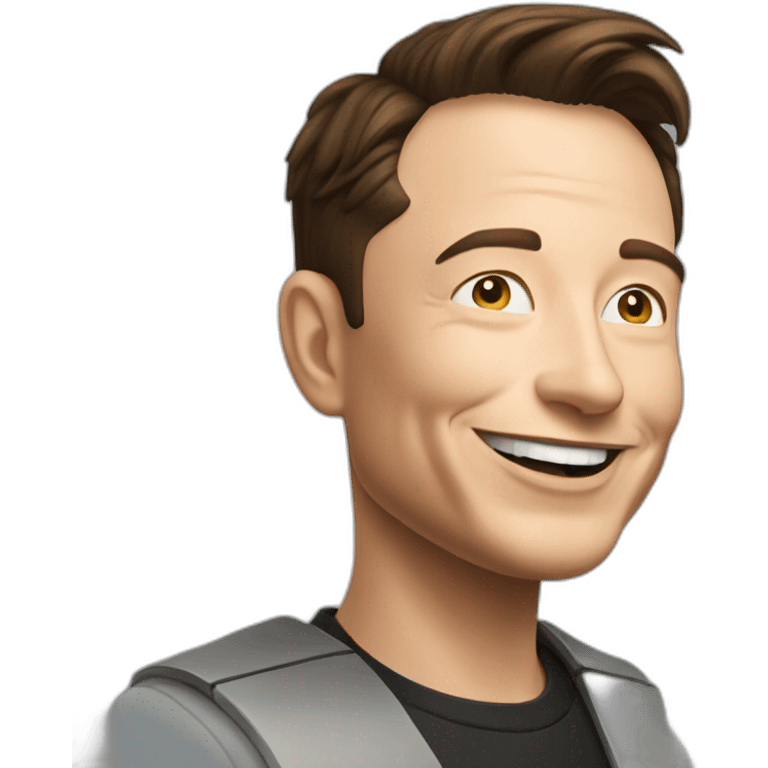 Elon musk happy emoji