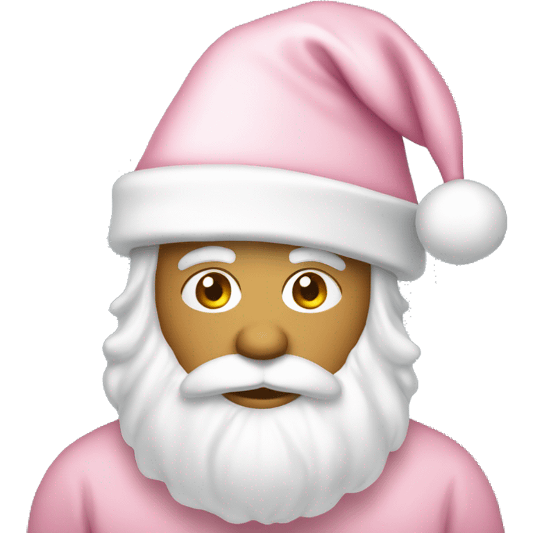 A light pink Santa hat emoji