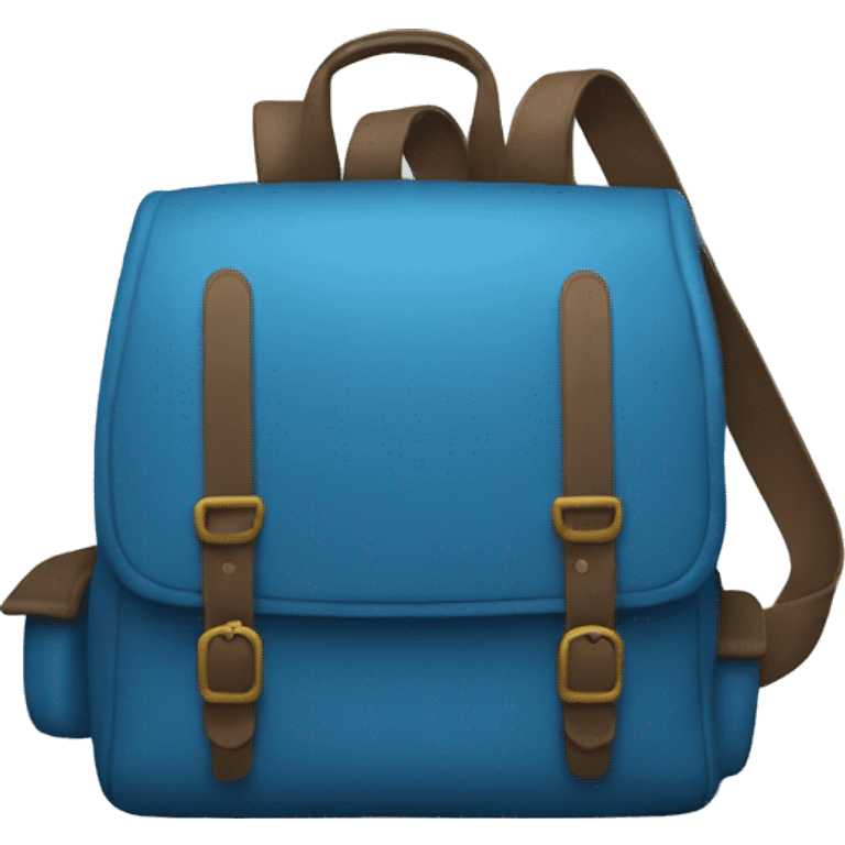 school bag blue  emoji