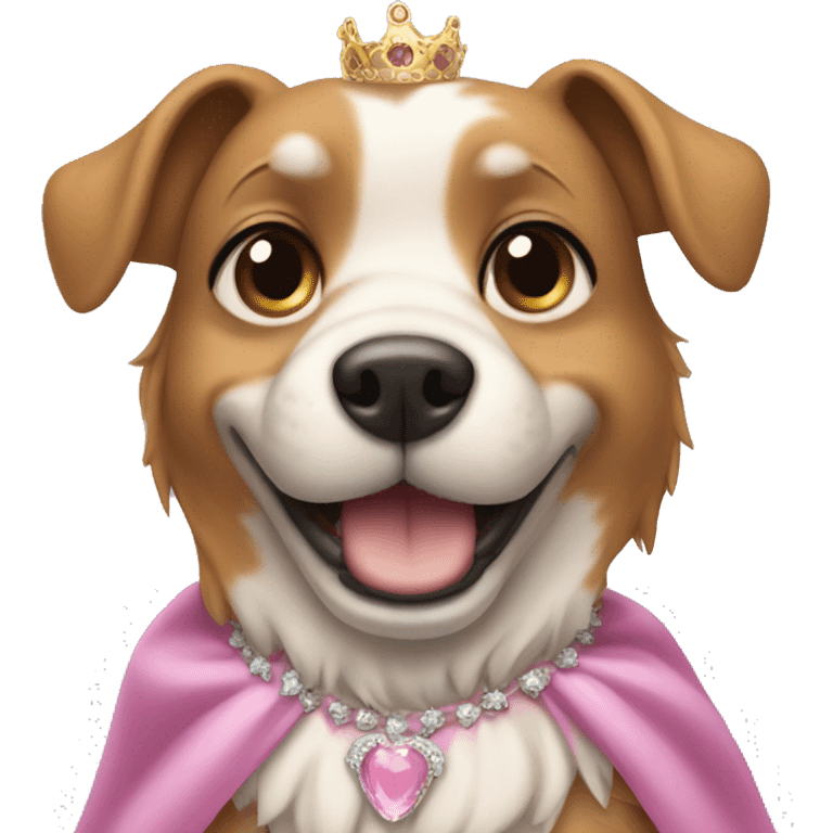 dog wearing a princess dress  emoji