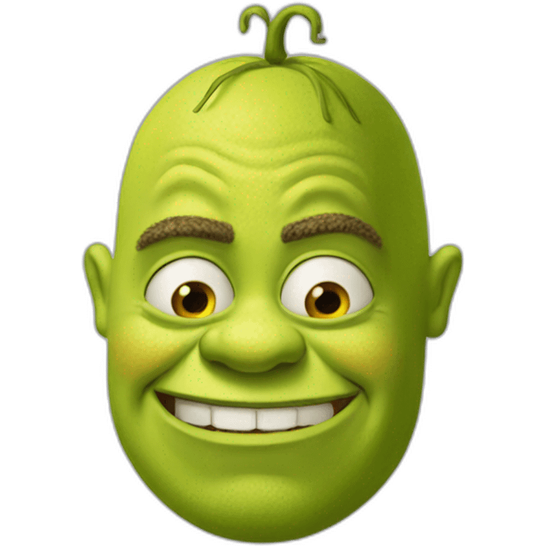 Shrek mixed with Spongebob emoji