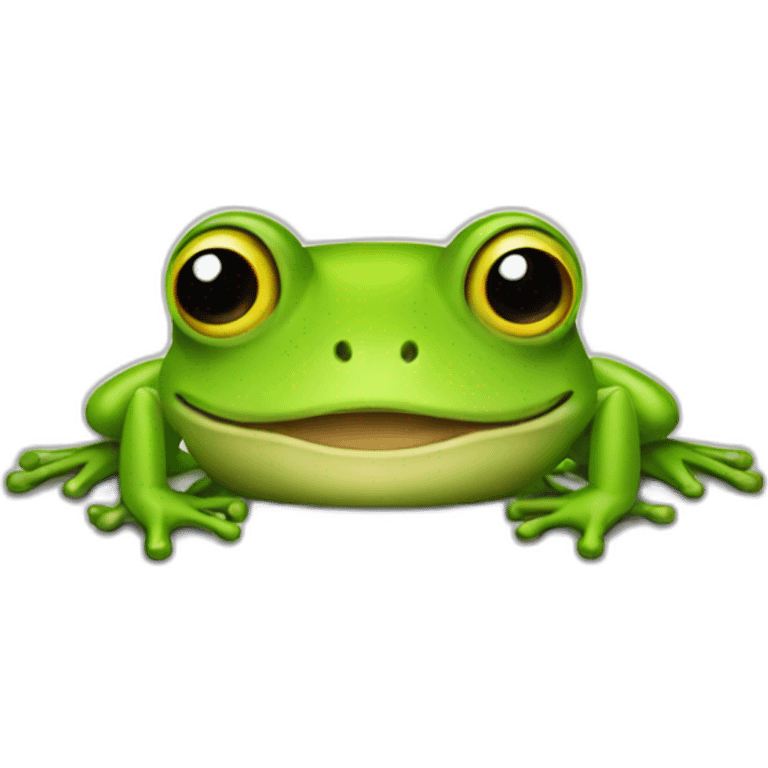 frog using Copilot app emoji