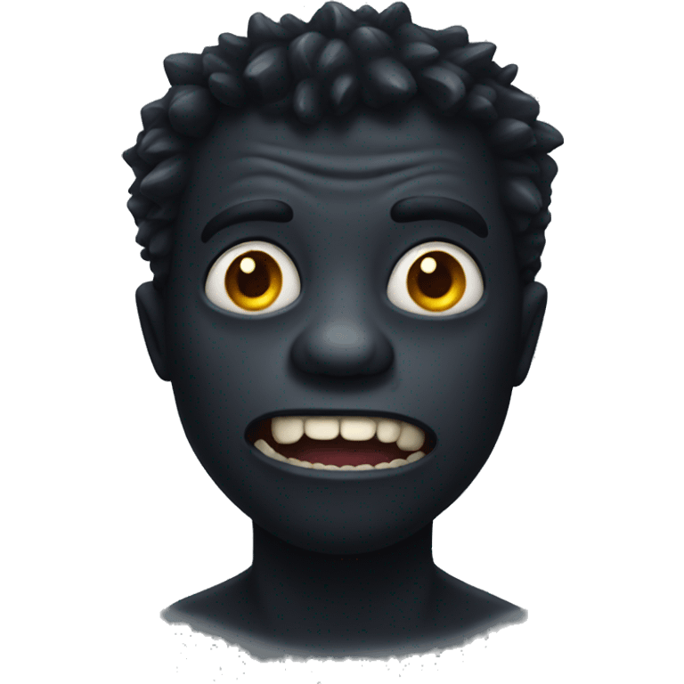 Black monster emoji