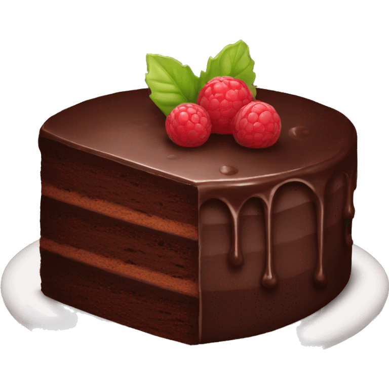 Chocolate cake emoji