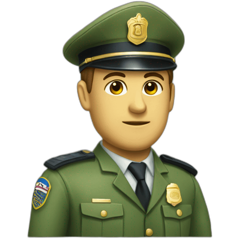 green olive suite policeman emoji