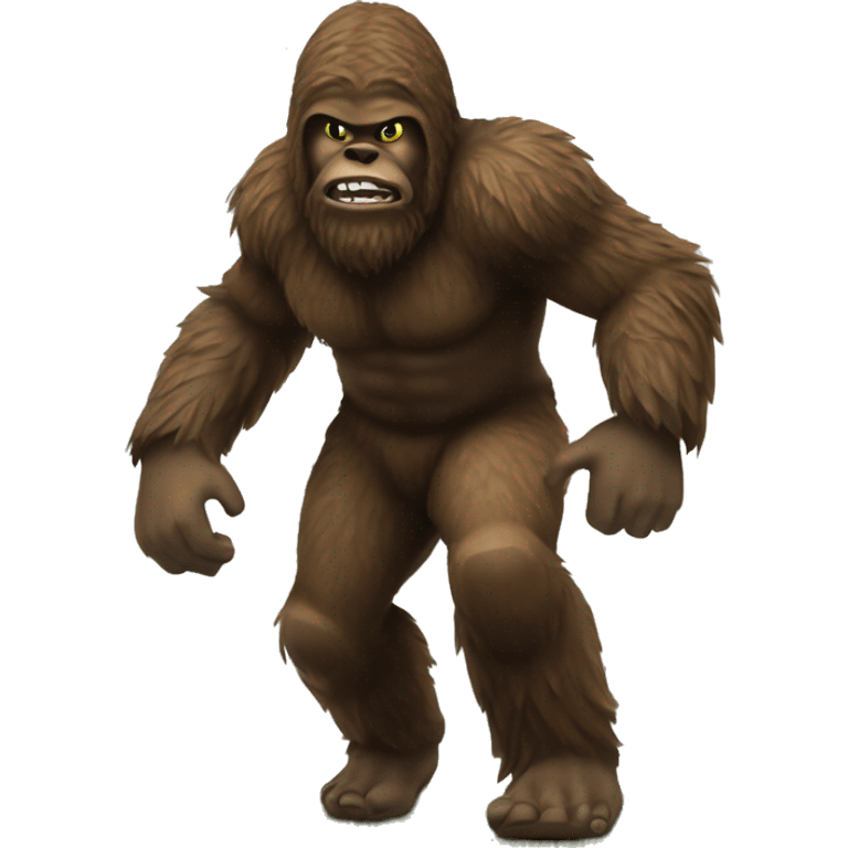 A Sasquatch playing football for the Green Bay Packers  emoji