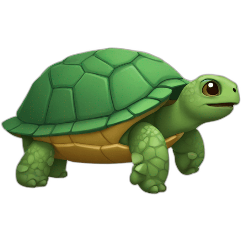 Tortuga con oso emoji