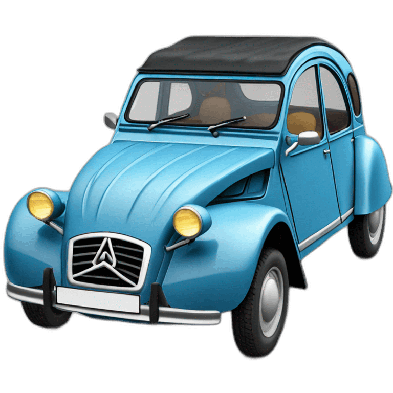 a blue car Citroën 2 CV emoji