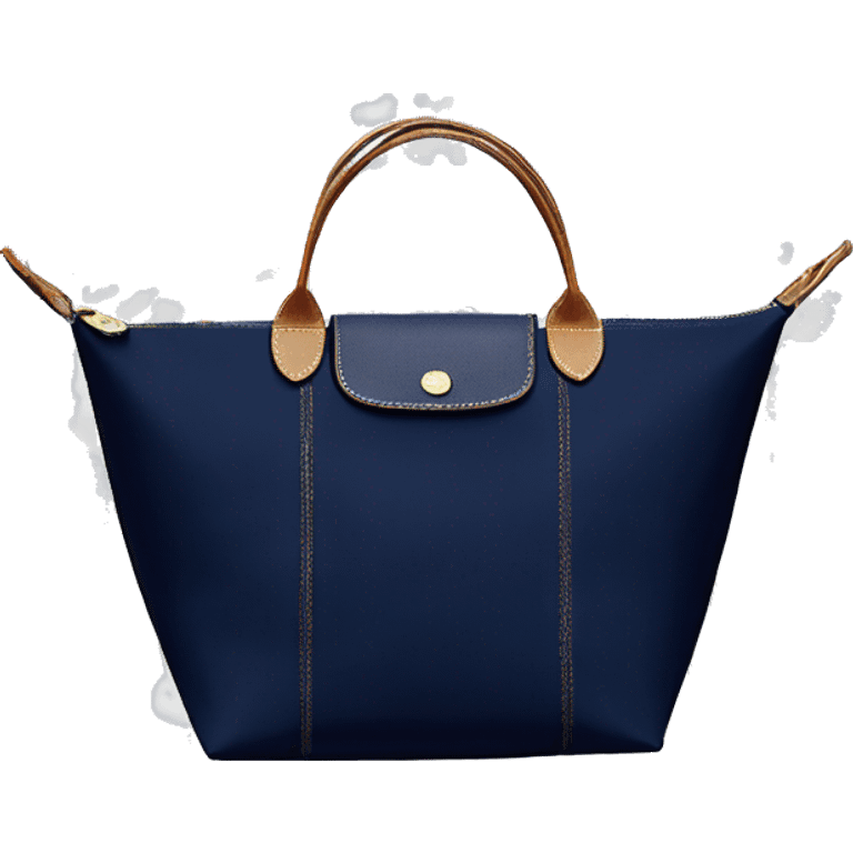 Navy blue longchamp tote bag emoji