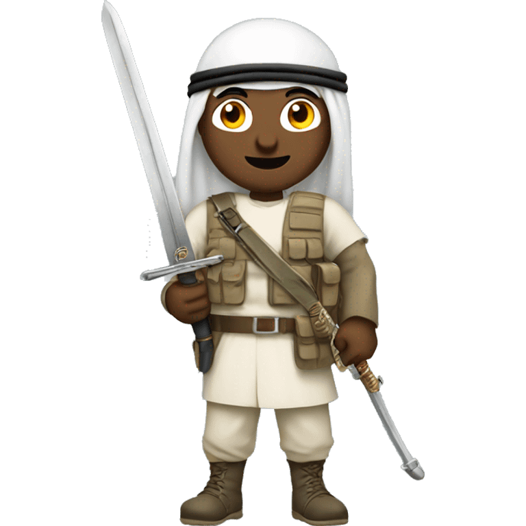 arab soldier with a sword emoji